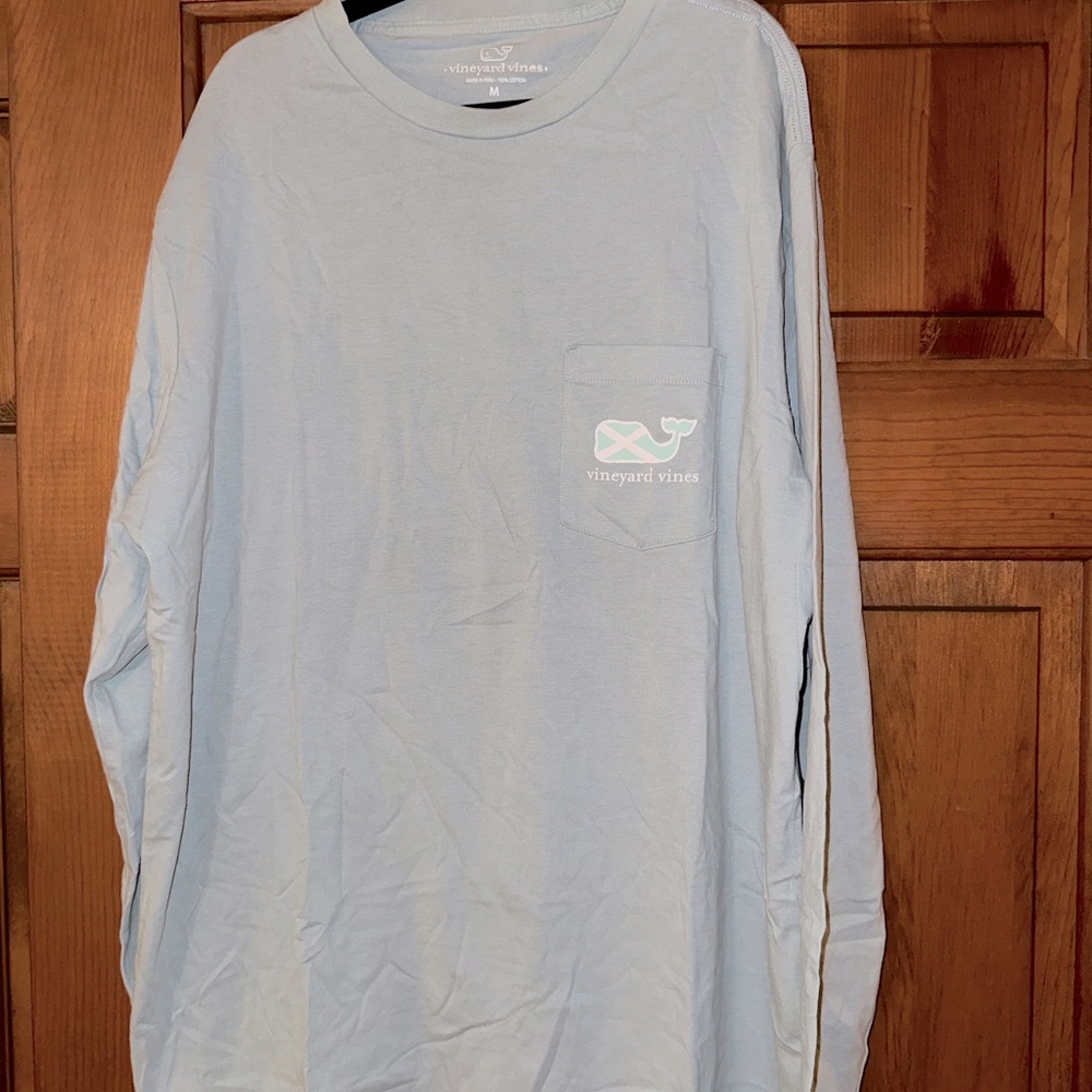 Vineyard Vines Light Blue Long Sleeve Tee